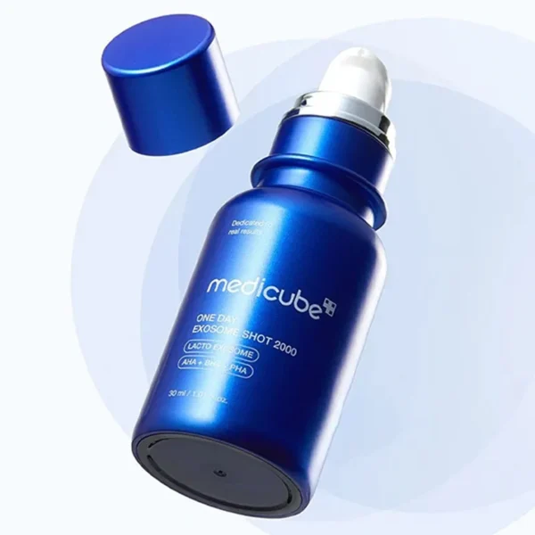 سرم کنترل منافذ و لایه بردار One Day اگزوزوم‌ شات مدی کیوب حجم 30ml - Image 2