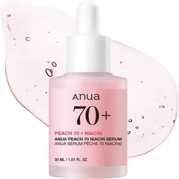سرم تغذیه‌کننده آنوا مدل PEACH + NIACIN کد +70 مناسب برای انواع پوست حجم 30 میلی‌ لیتر - Image 2