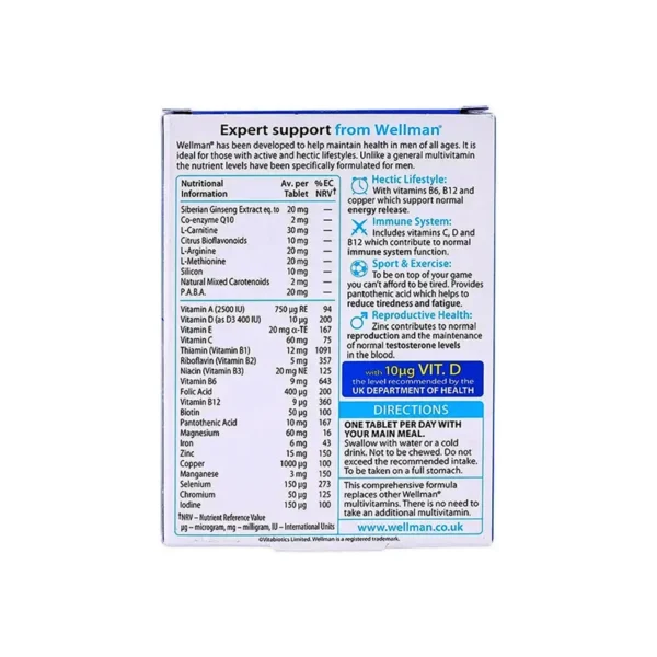 قرص ول من اورجینال ویتابیوتیکس مخصوص آقایان بسته 30 عددی - Image 2