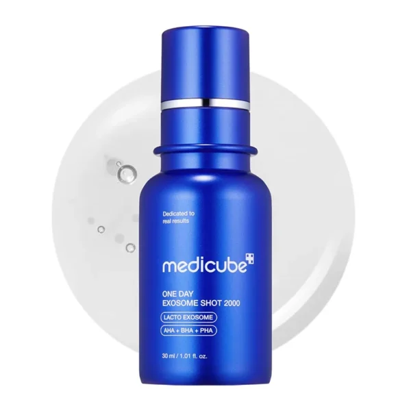 سرم کنترل منافذ و لایه بردار One Day اگزوزوم‌ شات مدی کیوب حجم 30ml - Image 4