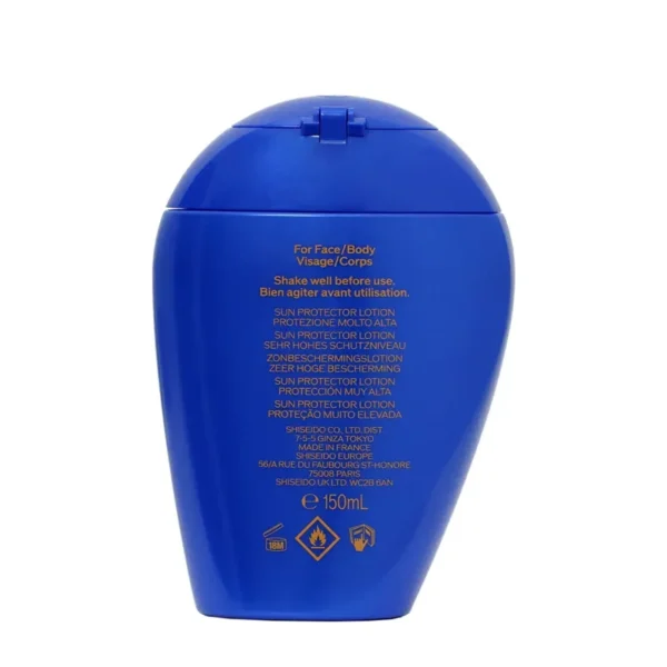 لوسیون ضد آفتاب صورت و بدن SPF50+ شیسیدو حجم 150 میل - Image 2